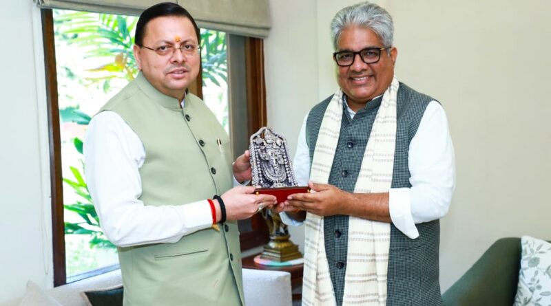 मुख्यमंत्री पुष्कर सिंह धामी ने सात जल विद्युत परियोजनाओं को मंजूरी दिलाने के लिए केंद्र से सहयोग मांगा।