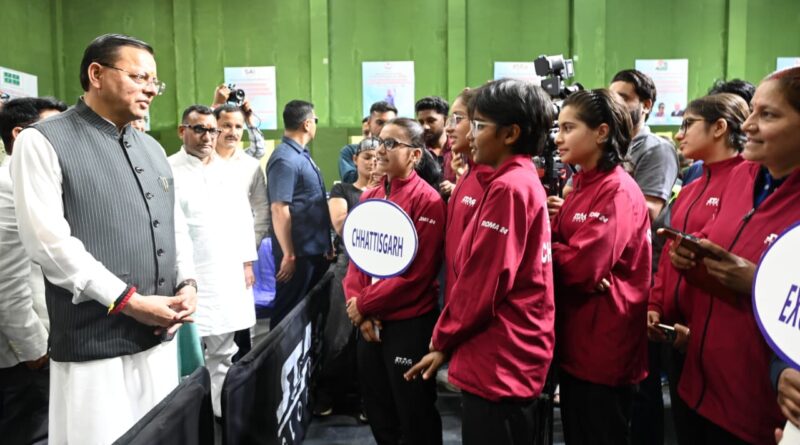 मुख्यमंत्री धामी ने बहुद्देशीय क्रीड़ा हॉल में 87वें इंटर स्टेट जूनियर एवं यूथ नेशनल टेबल टेनिस चैंपियनशिप का किया शुभारंभ।