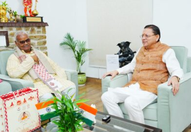मुख्यमंत्री पुष्कर सिंह धामी से राजस्थान सरकार के कैबिनेट मंत्री मदन दिलावर ने की शिष्टाचार भेंट