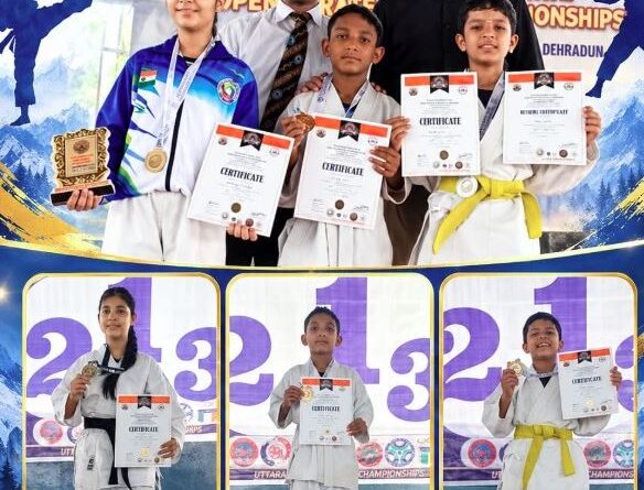 उत्तराखंड स्टेट ओपन कराटे चैंपियनशिप में बच्चों का शानदार प्रदर्शन